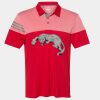 Men's Heathered 3-Stripes Colorblocked Polo Thumbnail