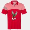 Men's Heathered 3-Stripes Colorblocked Polo Thumbnail
