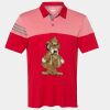 Men's Heathered 3-Stripes Colorblocked Polo Thumbnail