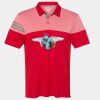 Men's Heathered 3-Stripes Colorblocked Polo Thumbnail