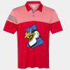 Men's Heathered 3-Stripes Colorblocked Polo Thumbnail