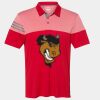 Men's Heathered 3-Stripes Colorblocked Polo Thumbnail