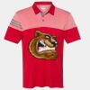 Men's Heathered 3-Stripes Colorblocked Polo Thumbnail