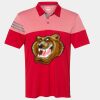 Men's Heathered 3-Stripes Colorblocked Polo Thumbnail