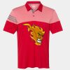 Men's Heathered 3-Stripes Colorblocked Polo Thumbnail