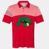 Men's Heathered 3-Stripes Colorblocked Polo Thumbnail