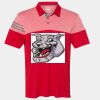 Men's Heathered 3-Stripes Colorblocked Polo Thumbnail
