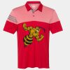 Men's Heathered 3-Stripes Colorblocked Polo Thumbnail