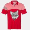 Men's Heathered 3-Stripes Colorblocked Polo Thumbnail