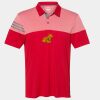 Men's Heathered 3-Stripes Colorblocked Polo Thumbnail