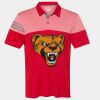 Men's Heathered 3-Stripes Colorblocked Polo Thumbnail