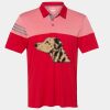Men's Heathered 3-Stripes Colorblocked Polo Thumbnail