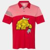 Men's Heathered 3-Stripes Colorblocked Polo Thumbnail