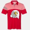 Men's Heathered 3-Stripes Colorblocked Polo Thumbnail