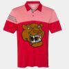Men's Heathered 3-Stripes Colorblocked Polo Thumbnail