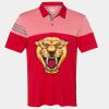 Men's Heathered 3-Stripes Colorblocked Polo Thumbnail