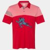 Men's Heathered 3-Stripes Colorblocked Polo Thumbnail