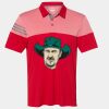 Men's Heathered 3-Stripes Colorblocked Polo Thumbnail