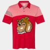 Men's Heathered 3-Stripes Colorblocked Polo Thumbnail