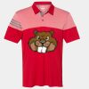 Men's Heathered 3-Stripes Colorblocked Polo Thumbnail