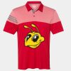 Men's Heathered 3-Stripes Colorblocked Polo Thumbnail