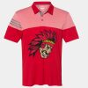 Men's Heathered 3-Stripes Colorblocked Polo Thumbnail