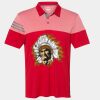 Men's Heathered 3-Stripes Colorblocked Polo Thumbnail