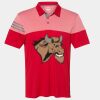 Men's Heathered 3-Stripes Colorblocked Polo Thumbnail