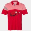 Men's Heathered 3-Stripes Colorblocked Polo Thumbnail