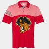 Men's Heathered 3-Stripes Colorblocked Polo Thumbnail