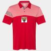 Men's Heathered 3-Stripes Colorblocked Polo Thumbnail