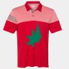 Men's Heathered 3-Stripes Colorblocked Polo Thumbnail