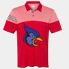 Men's Heathered 3-Stripes Colorblocked Polo Thumbnail