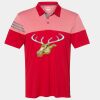 Men's Heathered 3-Stripes Colorblocked Polo Thumbnail