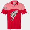 Men's Heathered 3-Stripes Colorblocked Polo Thumbnail