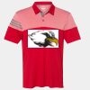 Men's Heathered 3-Stripes Colorblocked Polo Thumbnail
