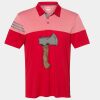 Men's Heathered 3-Stripes Colorblocked Polo Thumbnail