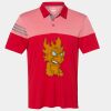 Men's Heathered 3-Stripes Colorblocked Polo Thumbnail