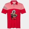 Men's Heathered 3-Stripes Colorblocked Polo Thumbnail