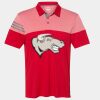 Men's Heathered 3-Stripes Colorblocked Polo Thumbnail