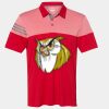 Men's Heathered 3-Stripes Colorblocked Polo Thumbnail