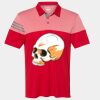 Men's Heathered 3-Stripes Colorblocked Polo Thumbnail