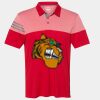 Men's Heathered 3-Stripes Colorblocked Polo Thumbnail