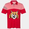 Men's Heathered 3-Stripes Colorblocked Polo Thumbnail