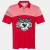 Men's Heathered 3-Stripes Colorblocked Polo Thumbnail