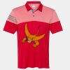 Men's Heathered 3-Stripes Colorblocked Polo Thumbnail