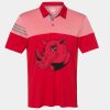Men's Heathered 3-Stripes Colorblocked Polo Thumbnail