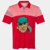Men's Heathered 3-Stripes Colorblocked Polo Thumbnail
