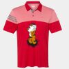 Men's Heathered 3-Stripes Colorblocked Polo Thumbnail