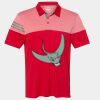 Men's Heathered 3-Stripes Colorblocked Polo Thumbnail